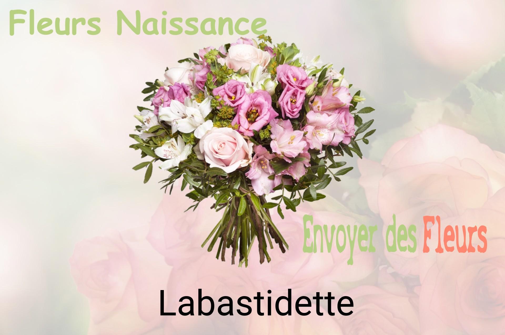 Bouquet de fleurs de naissance livré à Labastidette